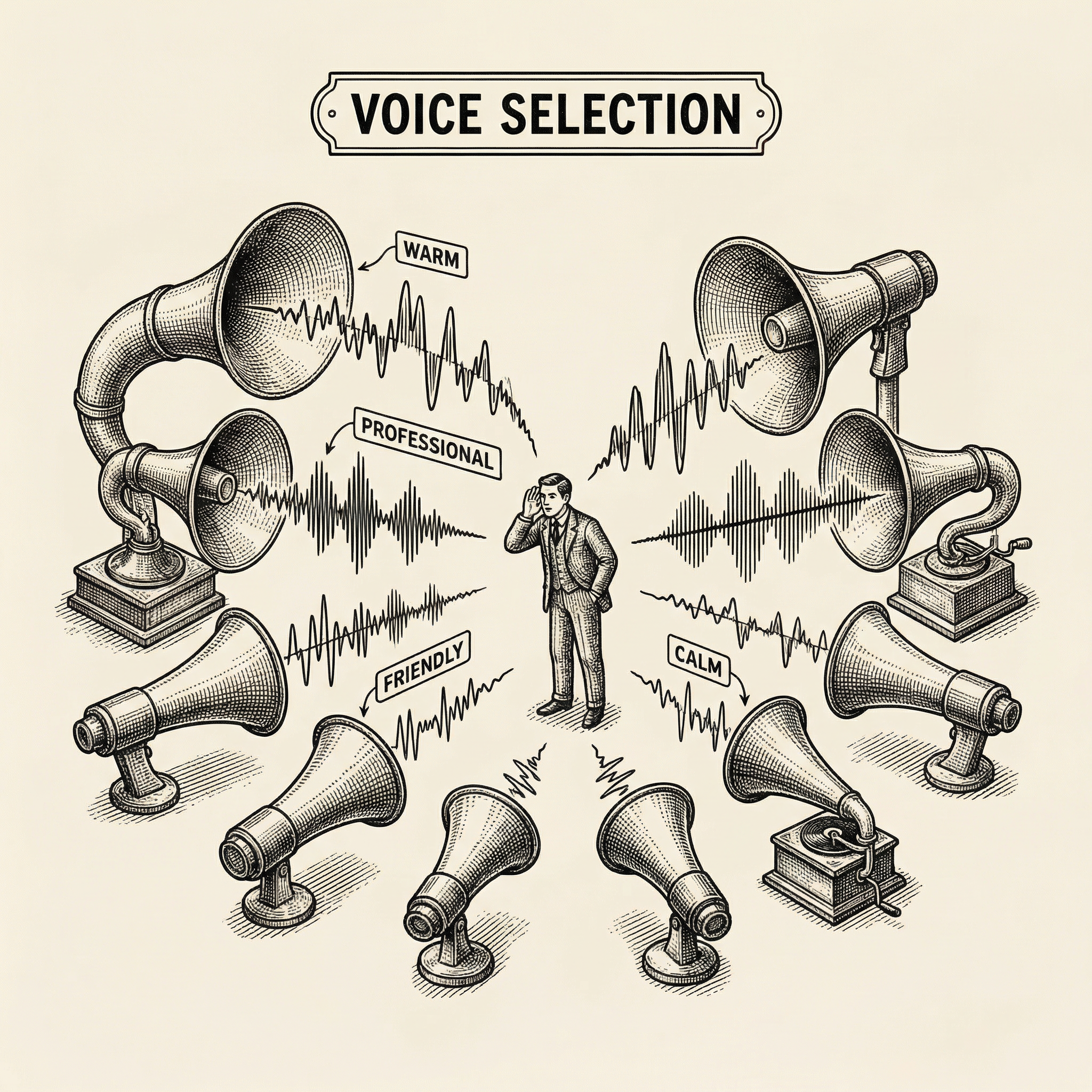Choosing a voice — evaluating different voice characteristics for your product