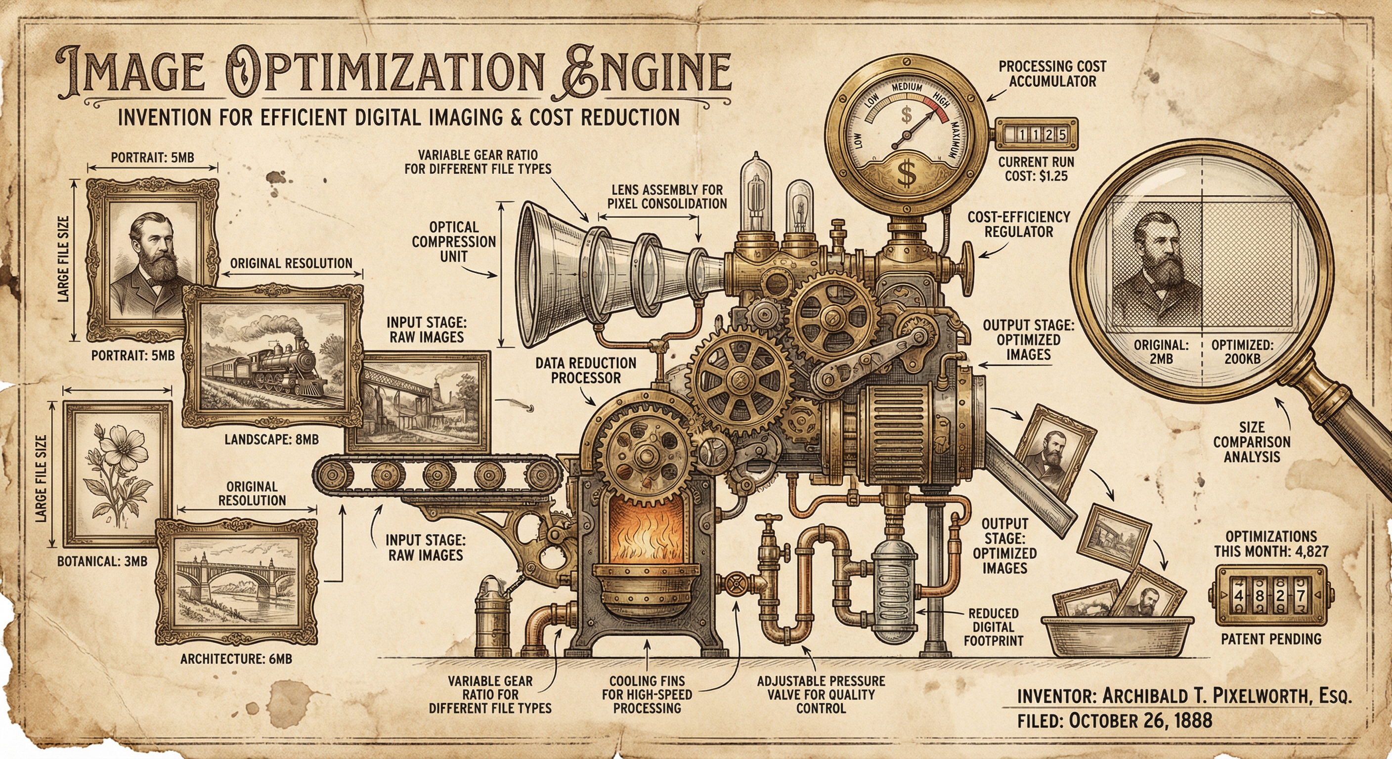 How image optimization processes images and accumulates costs